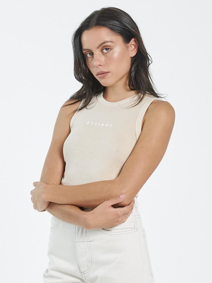 Minimal Thrills Racer Front Tank - Nude sold by Thrills product image thumbnail 3