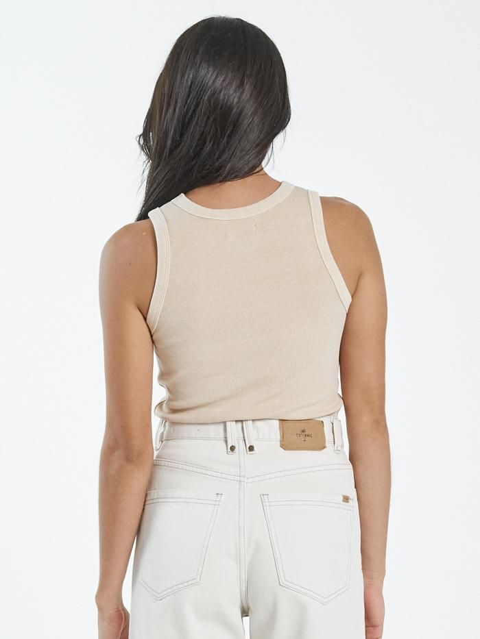 Minimal Thrills Racer Front Tank - Nude sold by Thrills product image thumbnail 2