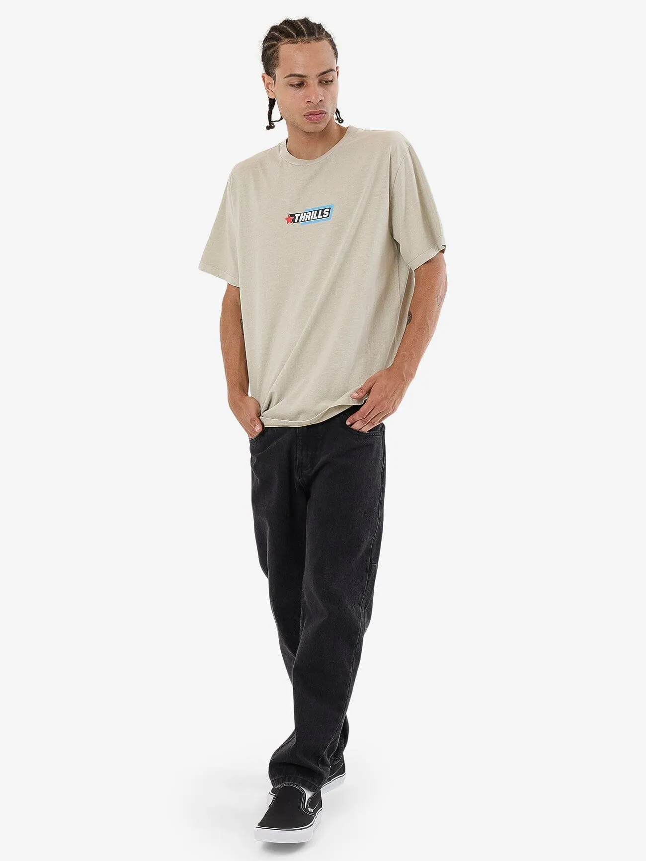 Lockstar Merch Fit Tee - Stone sold by Thrills product image thumbnail 5
