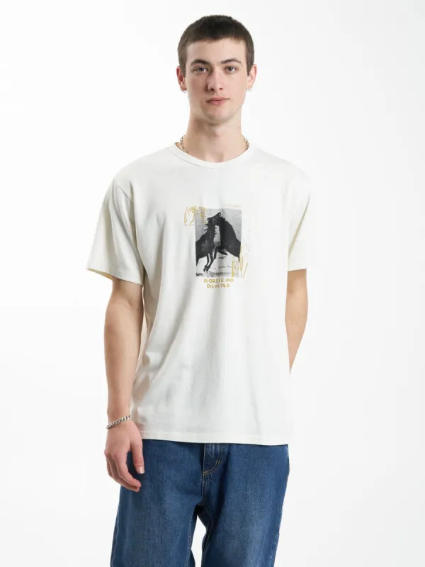 Hemp Ordered Disorder Merch Fit Tee - Dirty White sold by Thrills