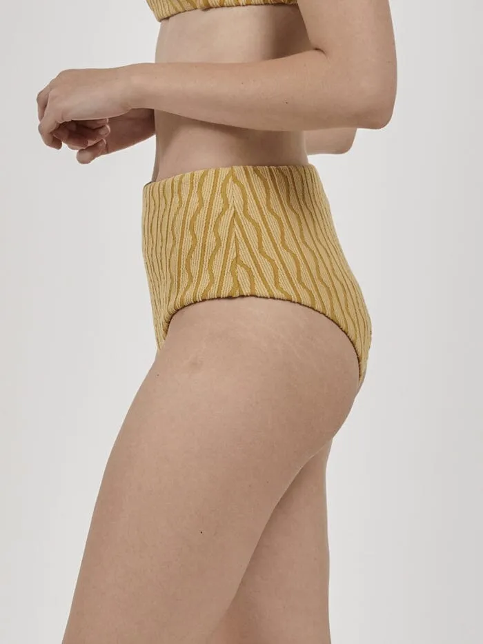 Gravitation High Waist Bikini Bottom - Mineral Yellow sold by Thrills product image thumbnail 3