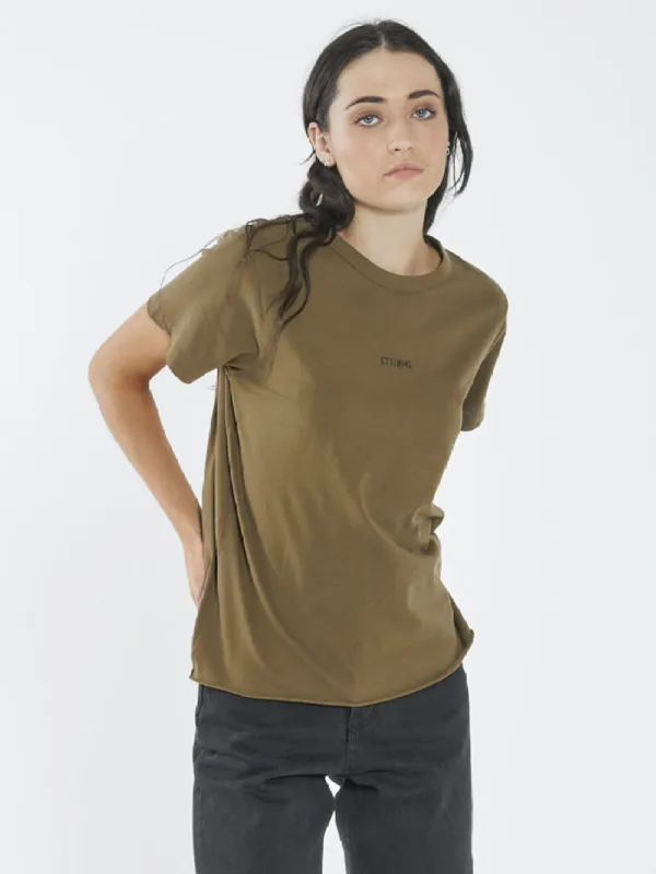 Minimal Thrills Relaxed Tee - Plantation sold by Thrills