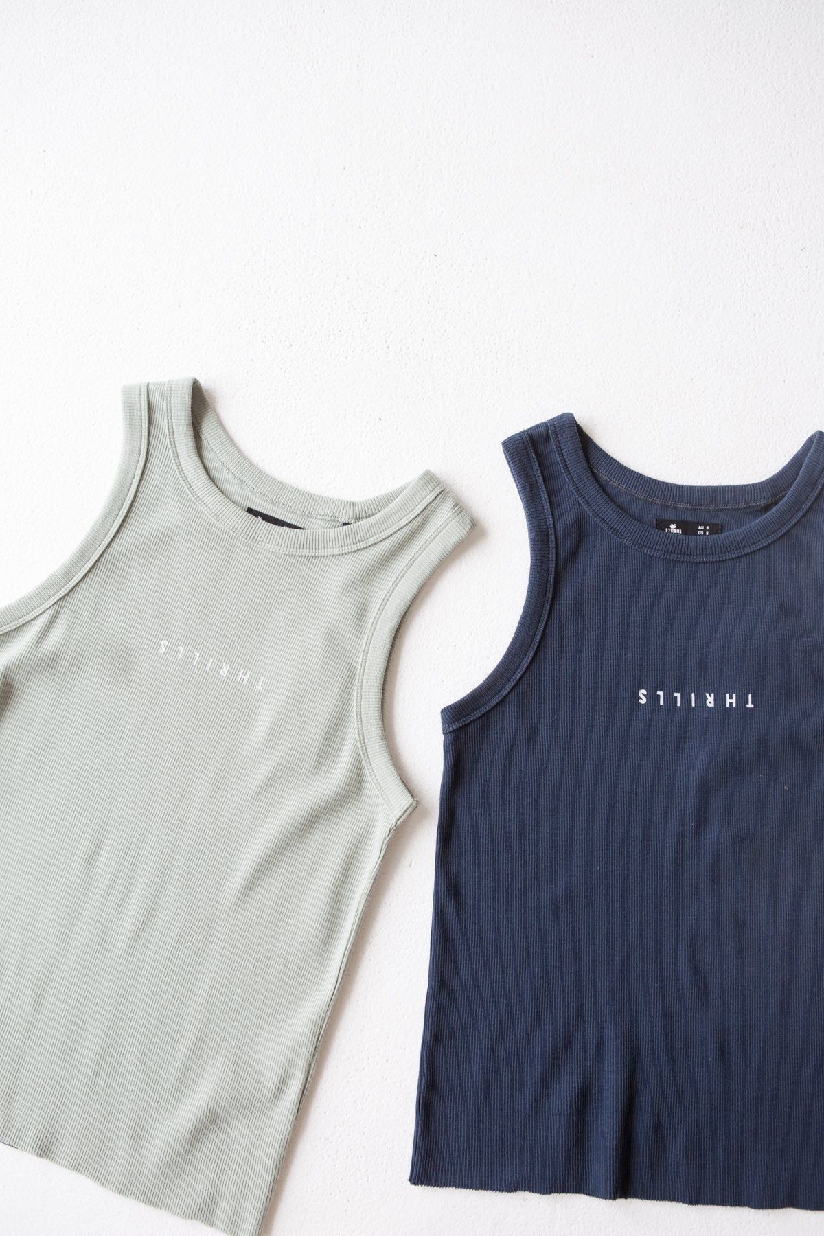 Minimal Thrills Racer Front Tank - Ink Navy sold by Thrills product image thumbnail 6