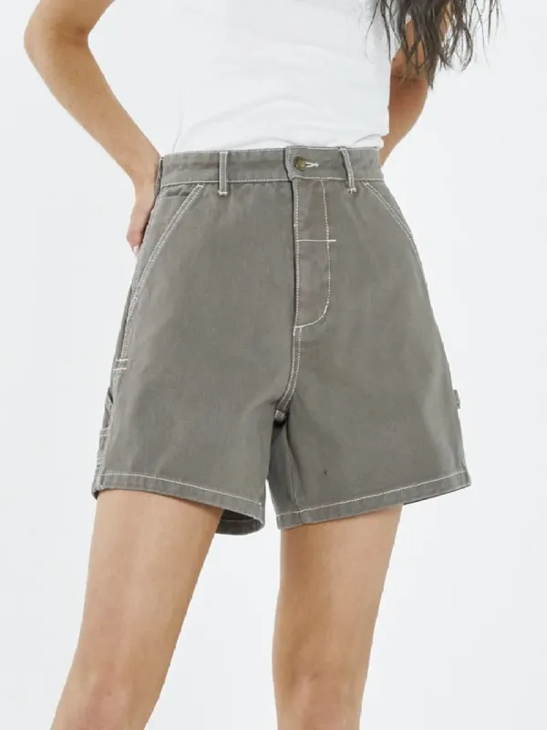 Carpenter Drill Short - Pewter sold by Thrills