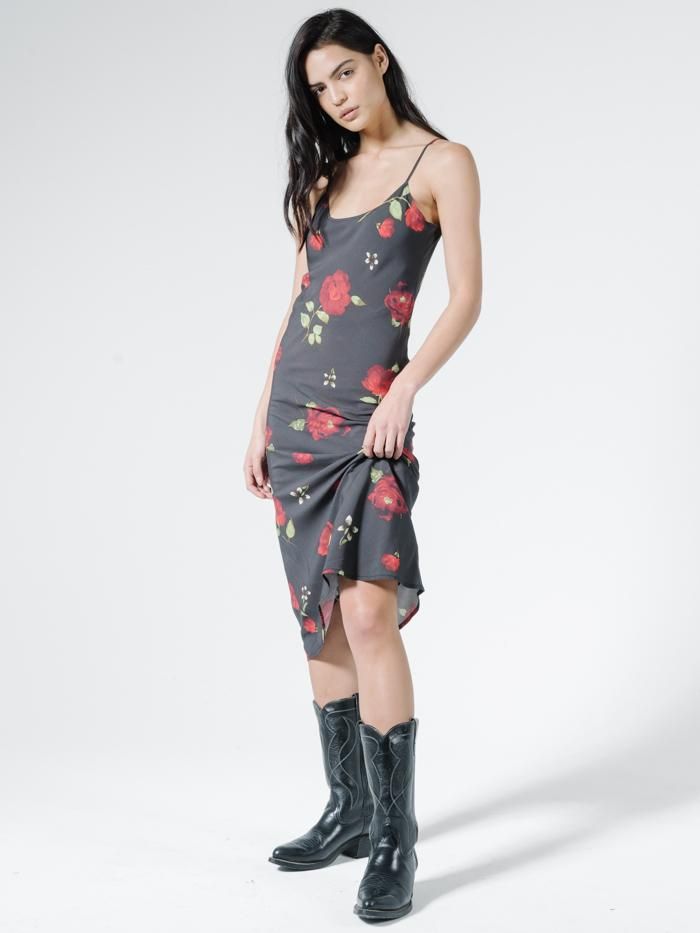 Enchanted Bias Dress - Black sold by Thrills product image thumbnail 3