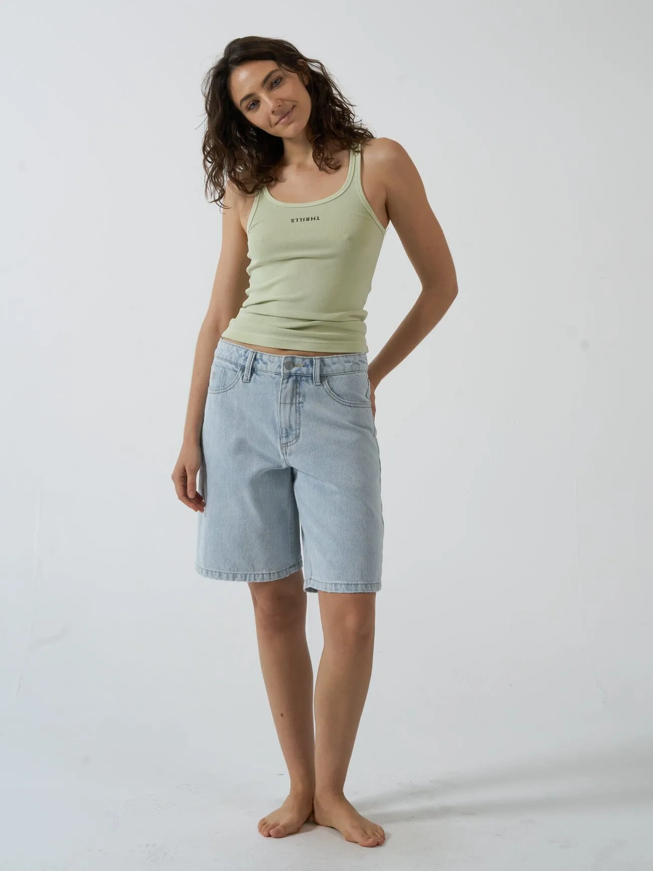 Minimal Thrills Scoop Tank - Pistachio sold by Thrills product image thumbnail 5
