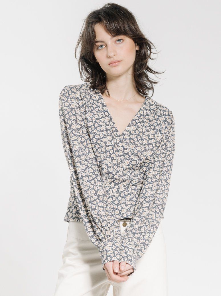 Arnica Blouse - Navy sold by Thrills