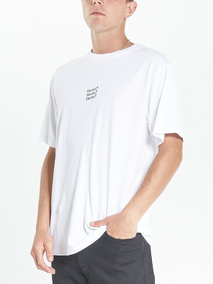 Thrills Unlimited Merch Fit Tee - White sold by Thrills product image thumbnail 3