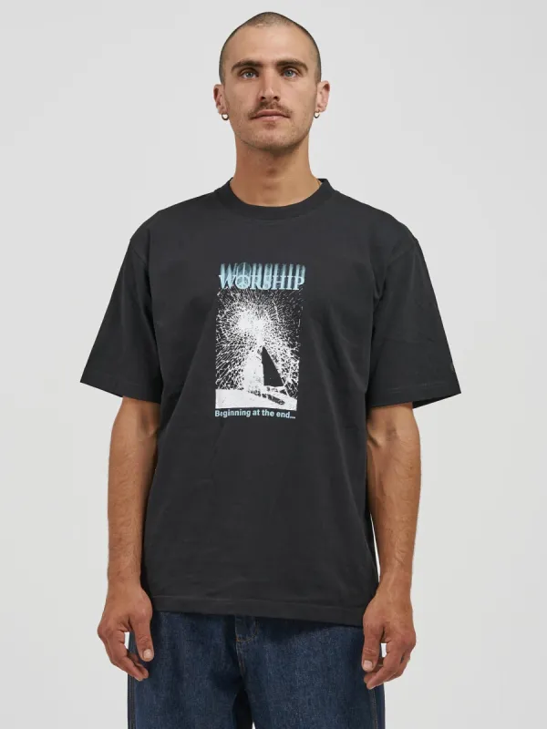 Shattered Tee - Black sold by Thrills