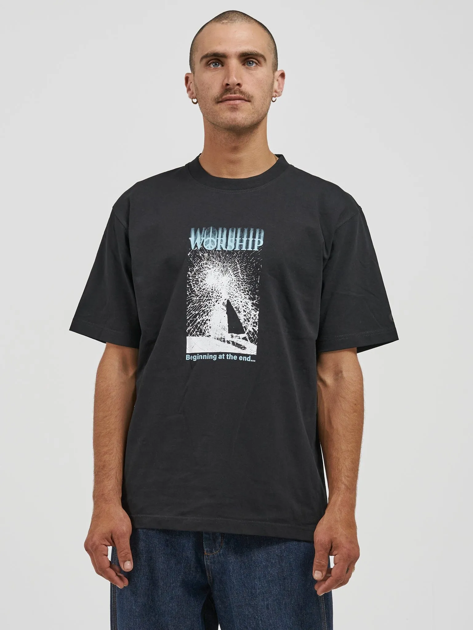 Shattered Tee - Black sold by Thrills