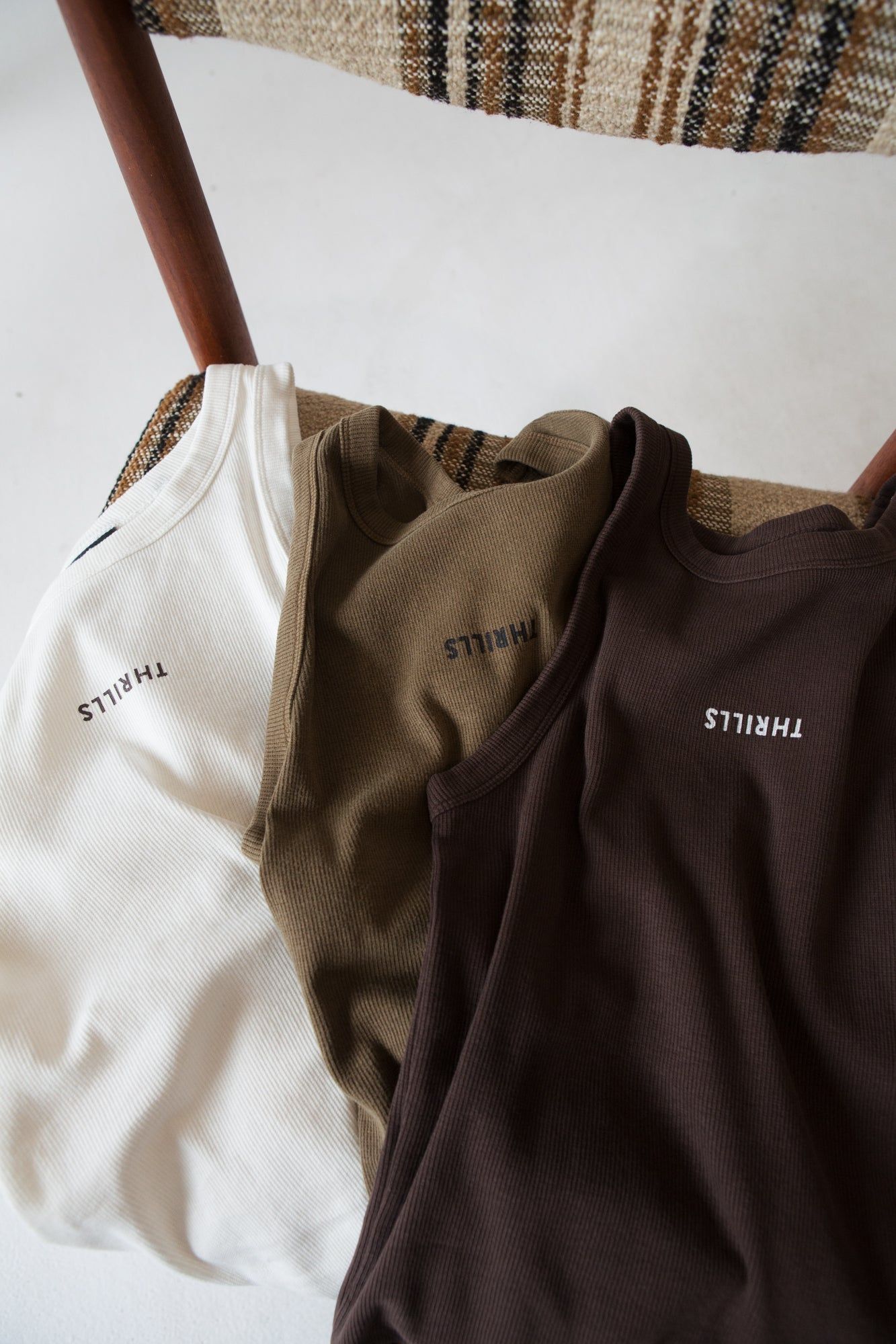 Minimal Thrills Racer Front Tank - Postal Brown sold by Thrills product image thumbnail 5