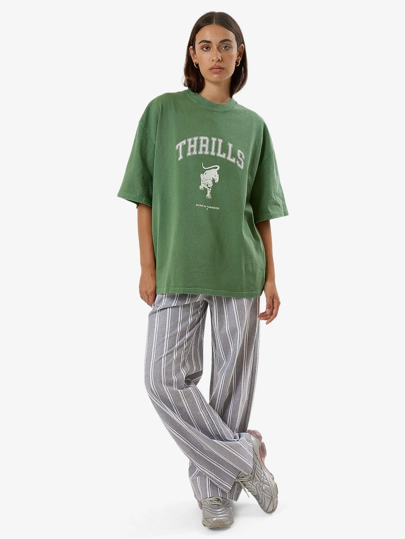 Hard Knocks Oversized Tee - Elm Green sold by Thrills product image thumbnail 2