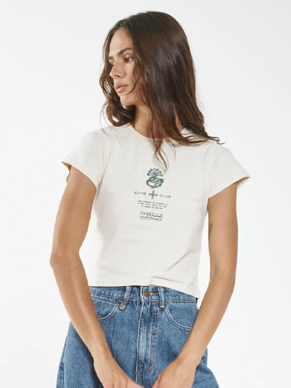 Spiritual Union Hemp Mini Fit Tee - Dove sold by Thrills