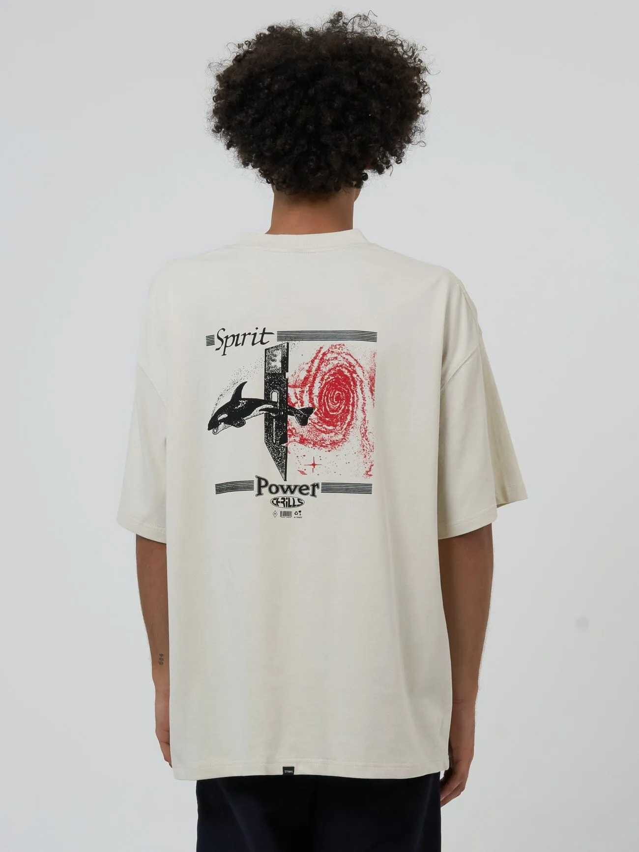 Spirit Portal Box Fit Oversize Tee - Heritage White sold by Thrills product image thumbnail 2