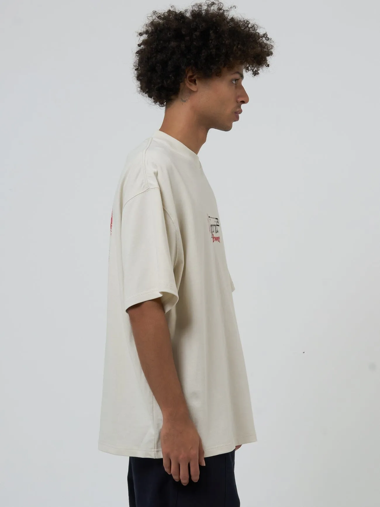 Spirit Portal Box Fit Oversize Tee - Heritage White sold by Thrills product image thumbnail 3