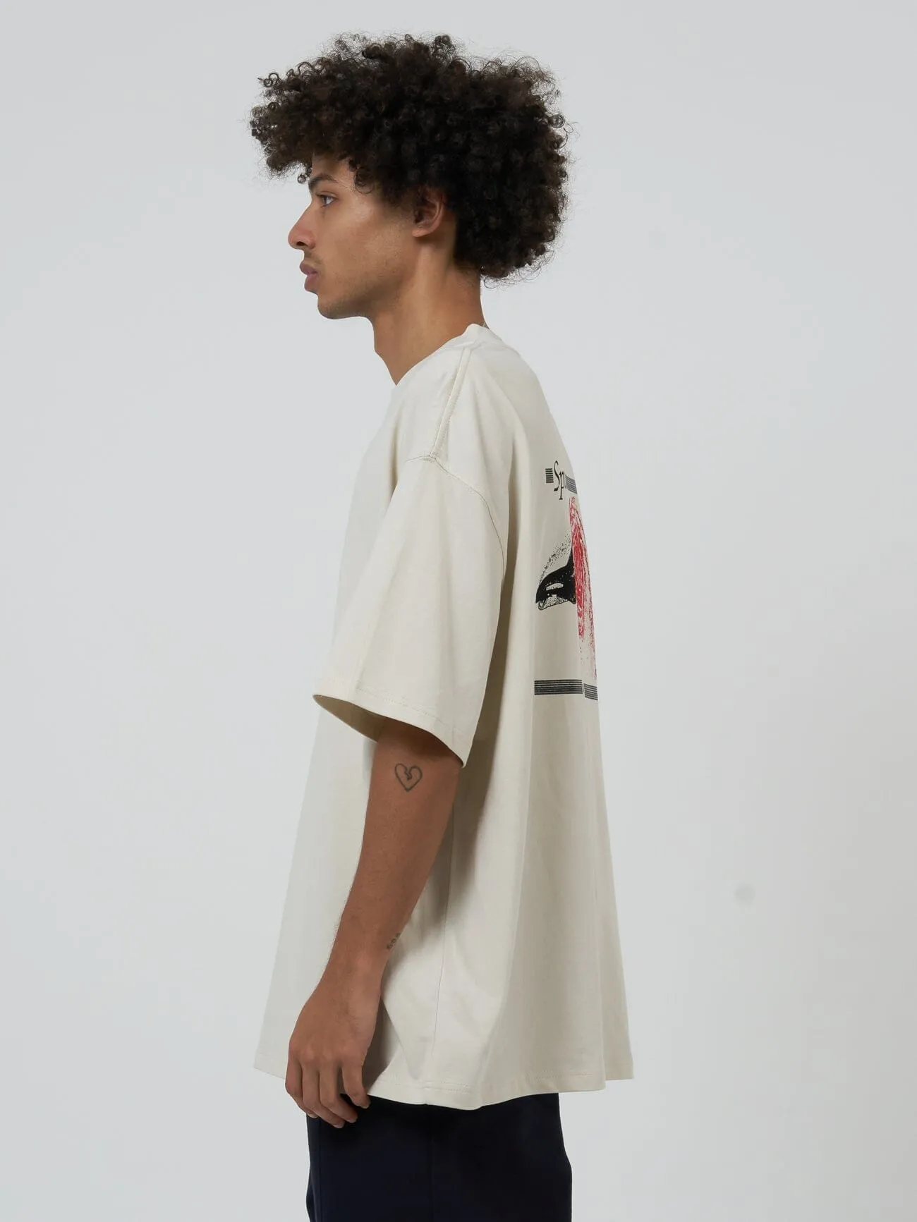 Spirit Portal Box Fit Oversize Tee - Heritage White sold by Thrills product image thumbnail 4