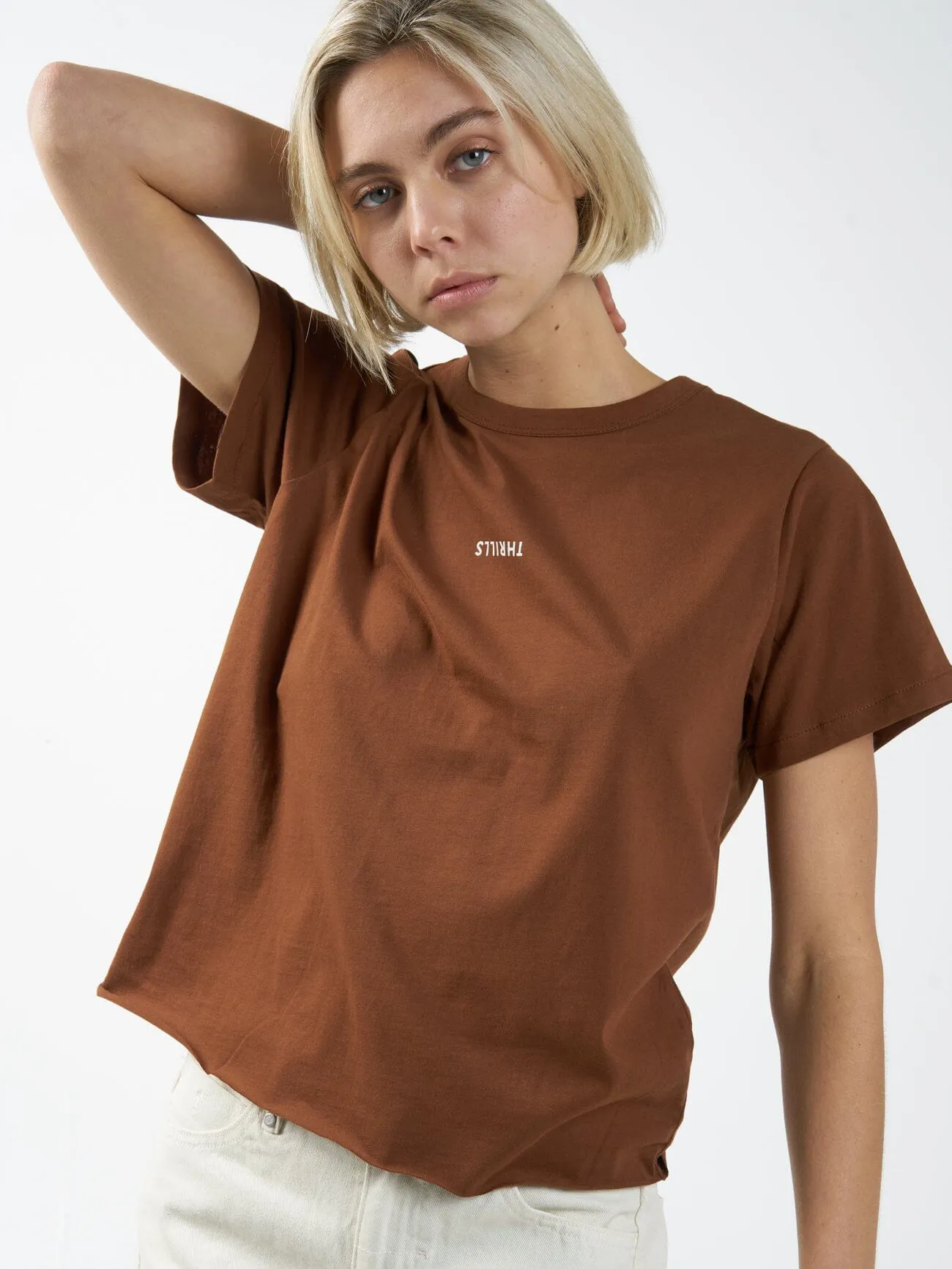 Minimal Thrills Relaxed Tee - Chestnut sold by Thrills product image thumbnail 5