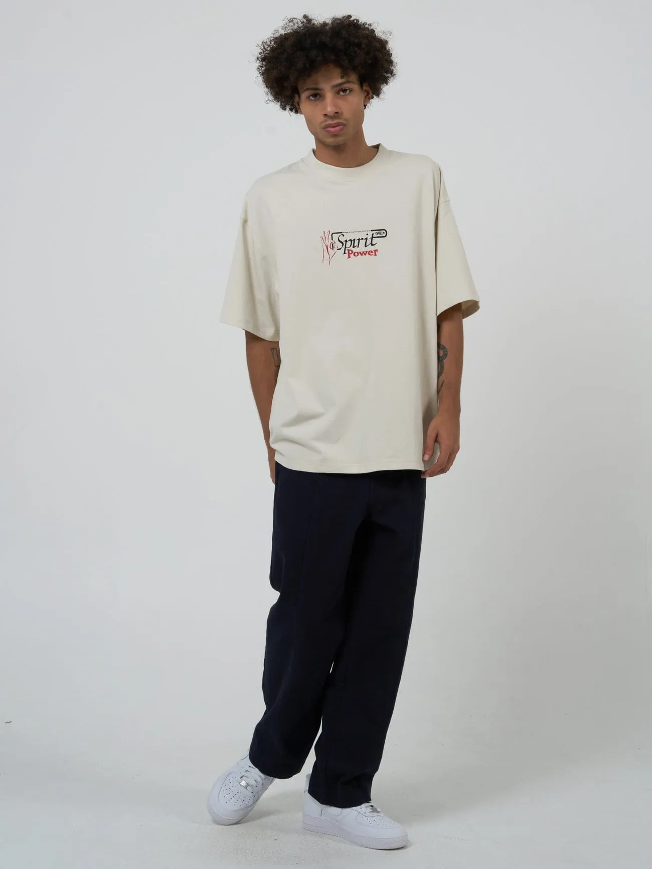 Spirit Portal Box Fit Oversize Tee - Heritage White sold by Thrills product image thumbnail 5
