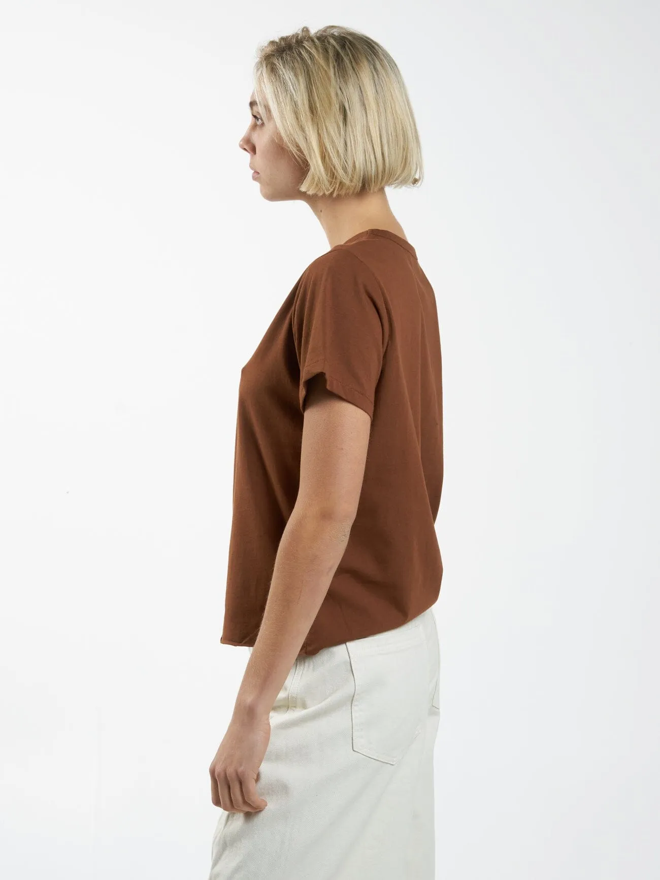 Minimal Thrills Relaxed Tee - Chestnut sold by Thrills product image thumbnail 3