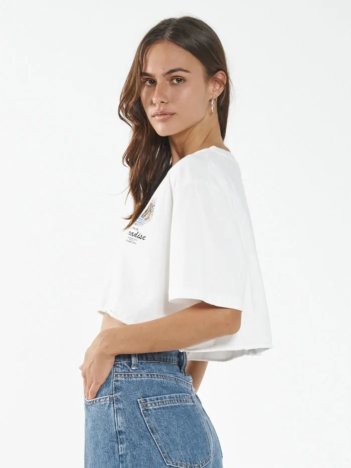 Wings of Paradise Merch Fit Super Crop Tee - Dirty White sold by Thrills product image thumbnail 3