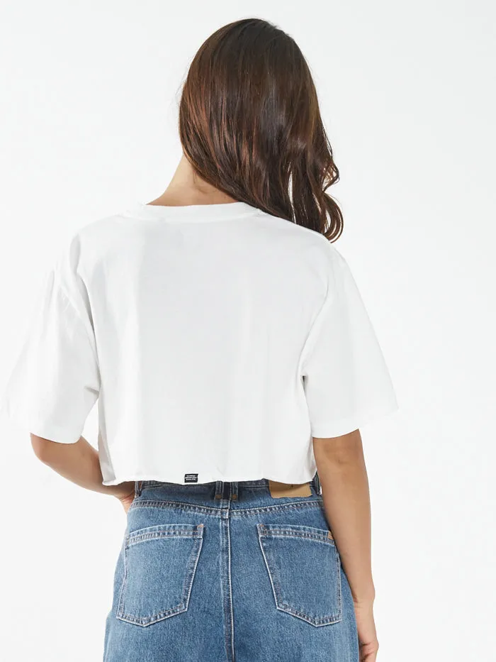 Wings of Paradise Merch Fit Super Crop Tee - Dirty White sold by Thrills product image thumbnail 2