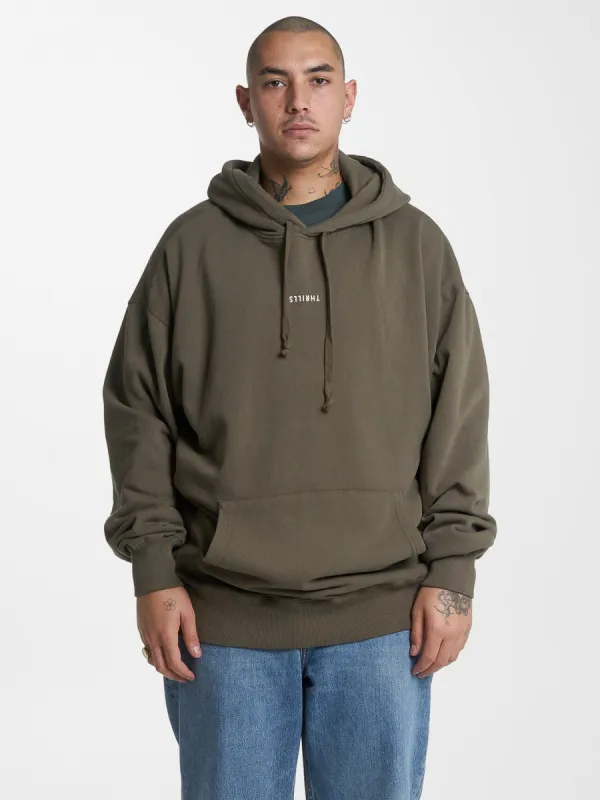 Minimal Thrills Slouch Pull On Hood - Tarmac sold by Thrills