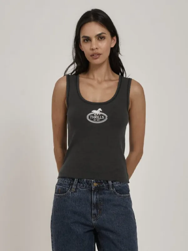 Chariot Oval Singlet - Merch Black sold by Thrills