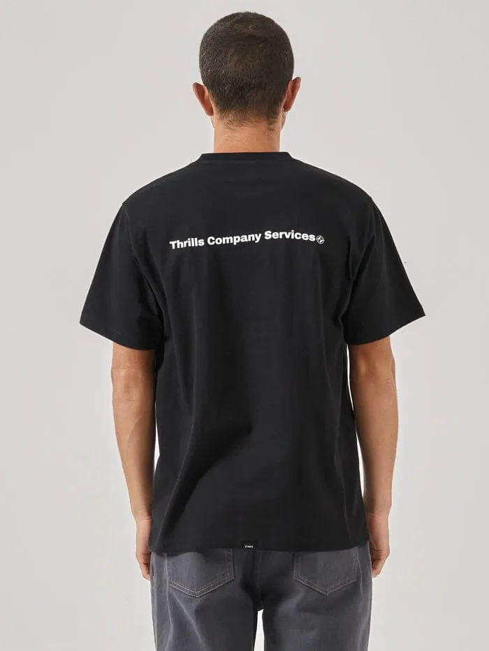 Services Merch Fit Tee - Black sold by Thrills product image thumbnail 2