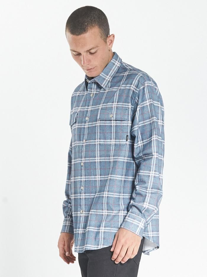 Genuine Oversized Flannel Shirt - Royal Blue sold by Thrills product image thumbnail 4