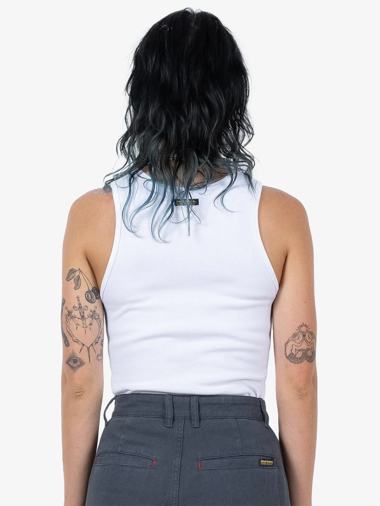 HYC Rib Work Tank - White sold by Thrills product image thumbnail 3