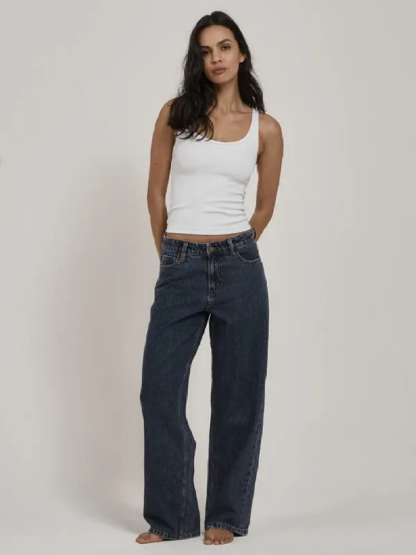 Billie Low Baggie Jean - Worn In Blue sold by Thrills