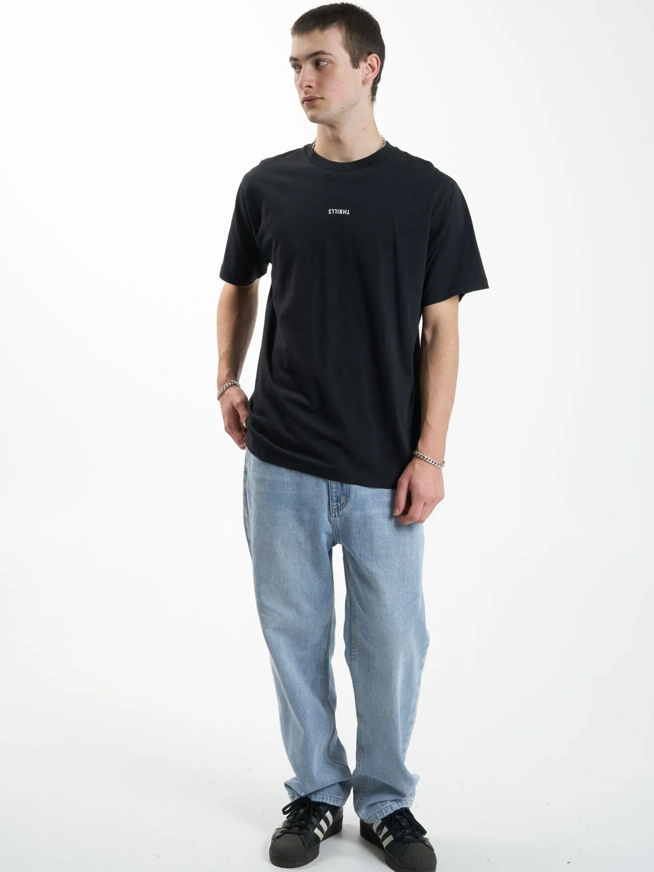 Minimal Thrills Merch Fit Tee - Washed Black sold by Thrills product image thumbnail 5