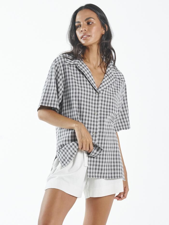 Capital Bowling Shirt - Faded Grey sold by Thrills