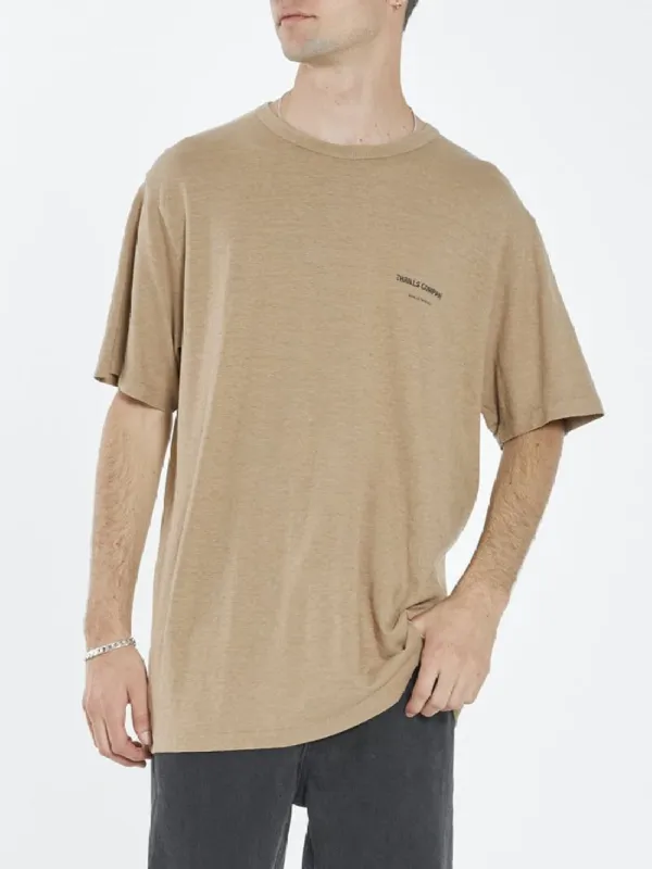 Hemp Thrills Stamp Light Merch Fit Tee - Sand sold by Thrills