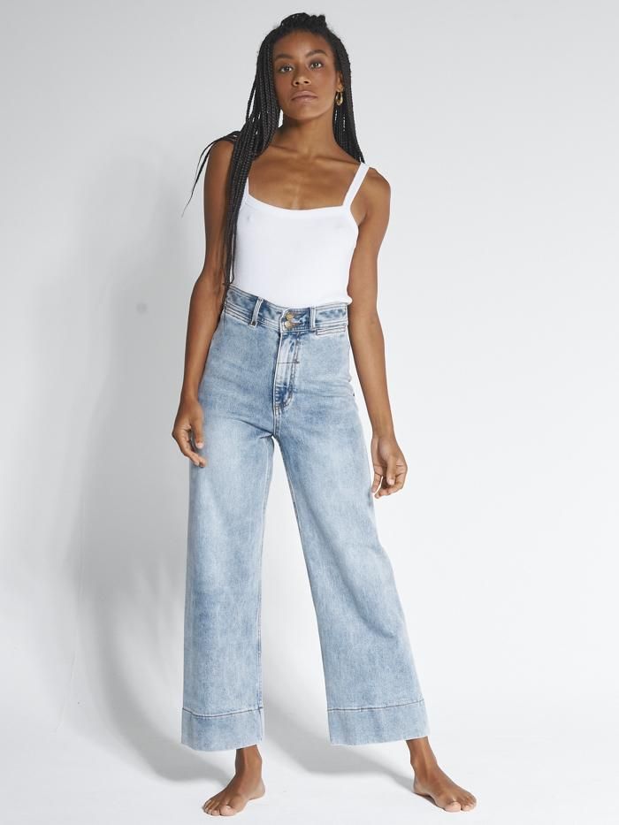 Belle Stretch Jean - Aged Blue sold by Thrills