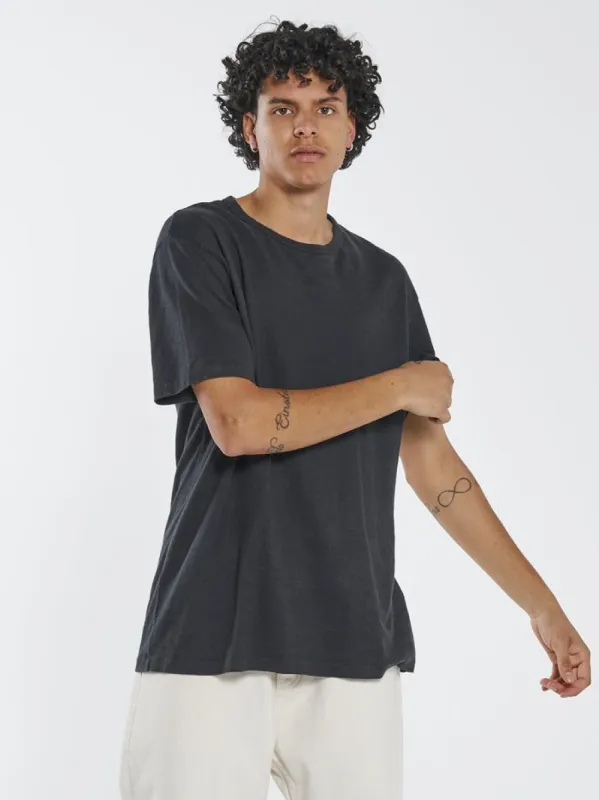 Hemp Thrills Embro Merch Fit Tee - Black sold by Thrills