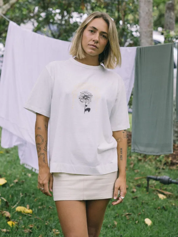 Flux Arc Box Tee - Dirty White sold by Thrills