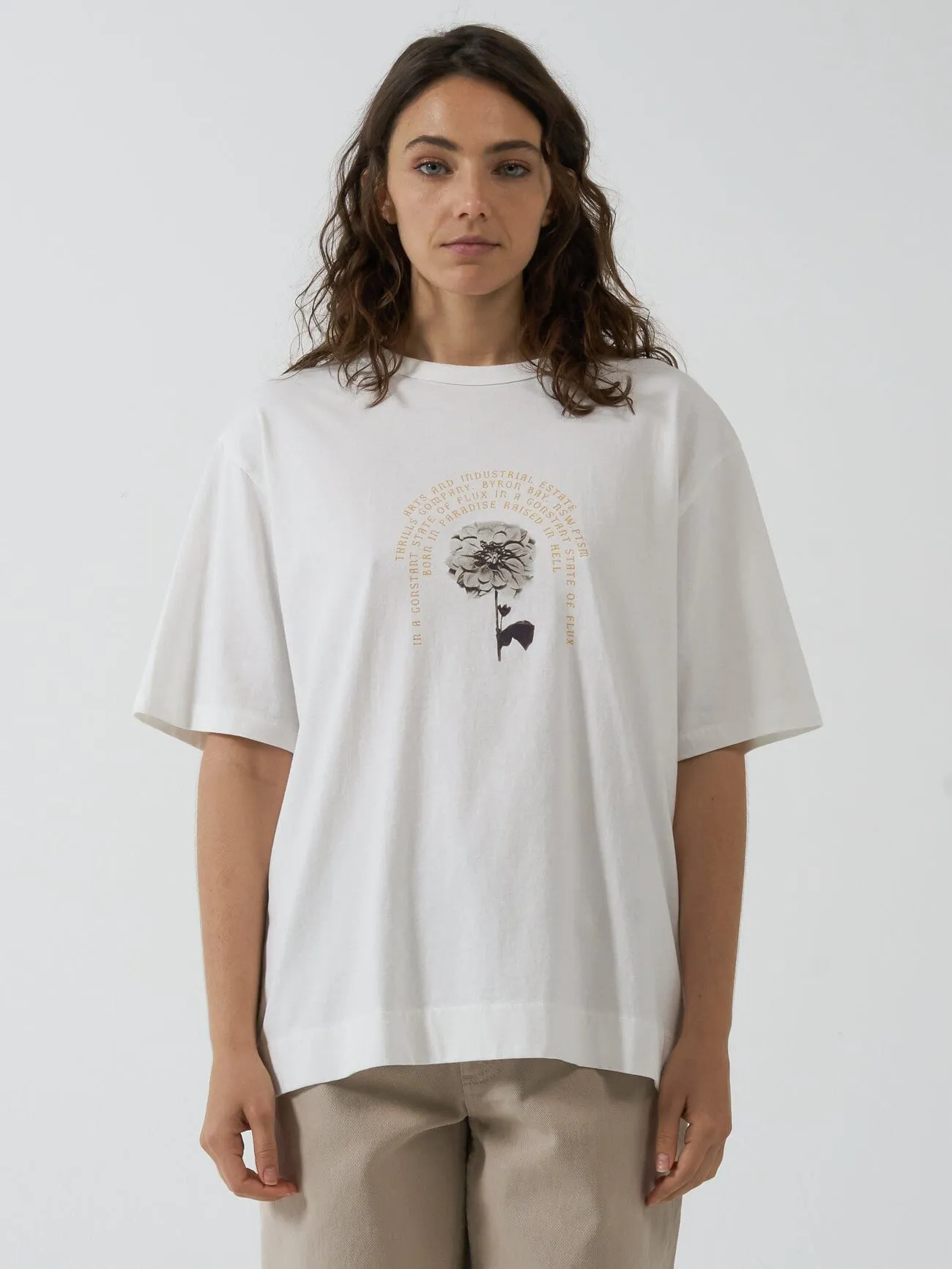 Flux Arc Box Tee - Dirty White sold by Thrills product image thumbnail 2
