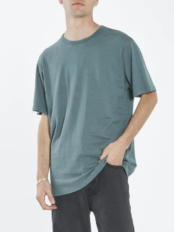 Hemp Thrills Embro Merch Fit Tee - Vintage Teal sold by Thrills