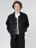 Oversized Wanderer Denim Jacket - Black Rinse sold by Thrills