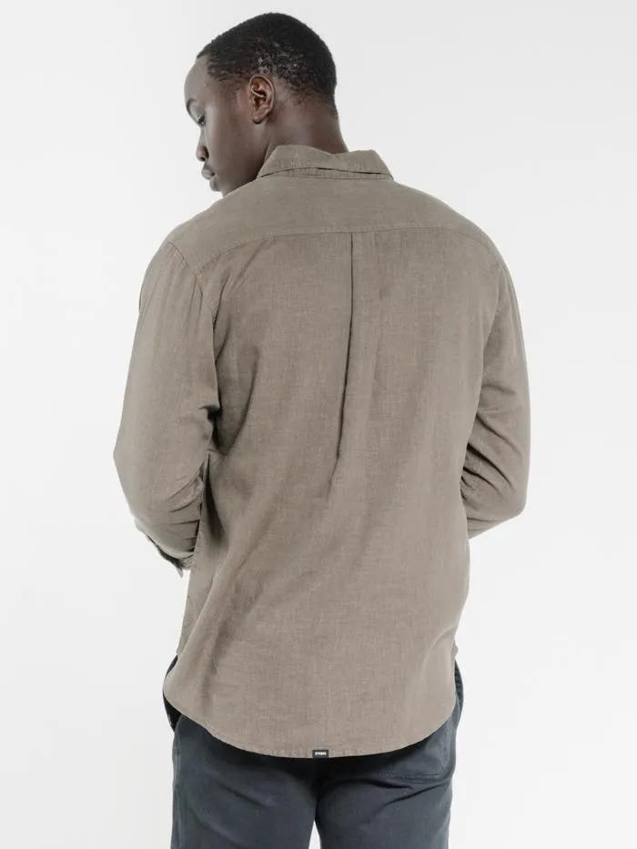 Minimal Thrills Oversized Long Sleeve Shirt - Military Green sold by Thrills product image thumbnail 3