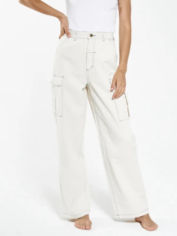 Union Baggy Pant - Tofu / Cobalt sold by Thrills