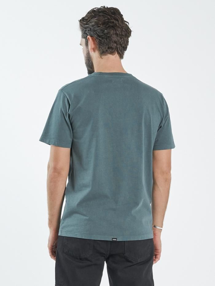 Two Tone Merch Fit Tee - Vintage Teal sold by Thrills product image thumbnail 2