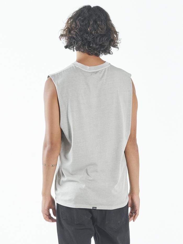 Minimal Thrills Merch Fit Muscle Tee - Gravel sold by Thrills product image thumbnail 2