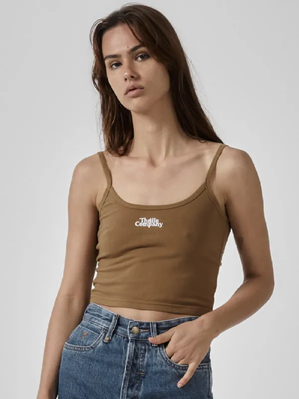 Compound Bound Crop Tank - Tobacco sold by Thrills