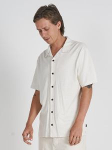 Hemp Minimal Thrills Bowling Shirt - Unbleached sold by Thrills