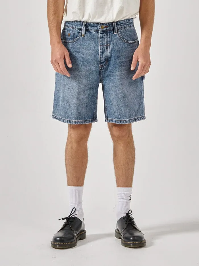 Slacker Denim Short - Weathered Blue sold by Thrills