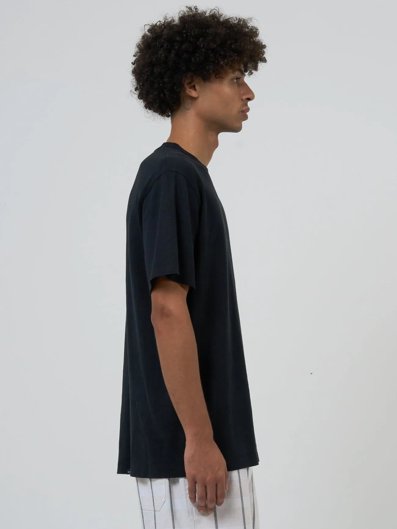 Hemp Thrills Embro Lightweight Merch Fit Tee - Black sold by Thrills product image thumbnail 3