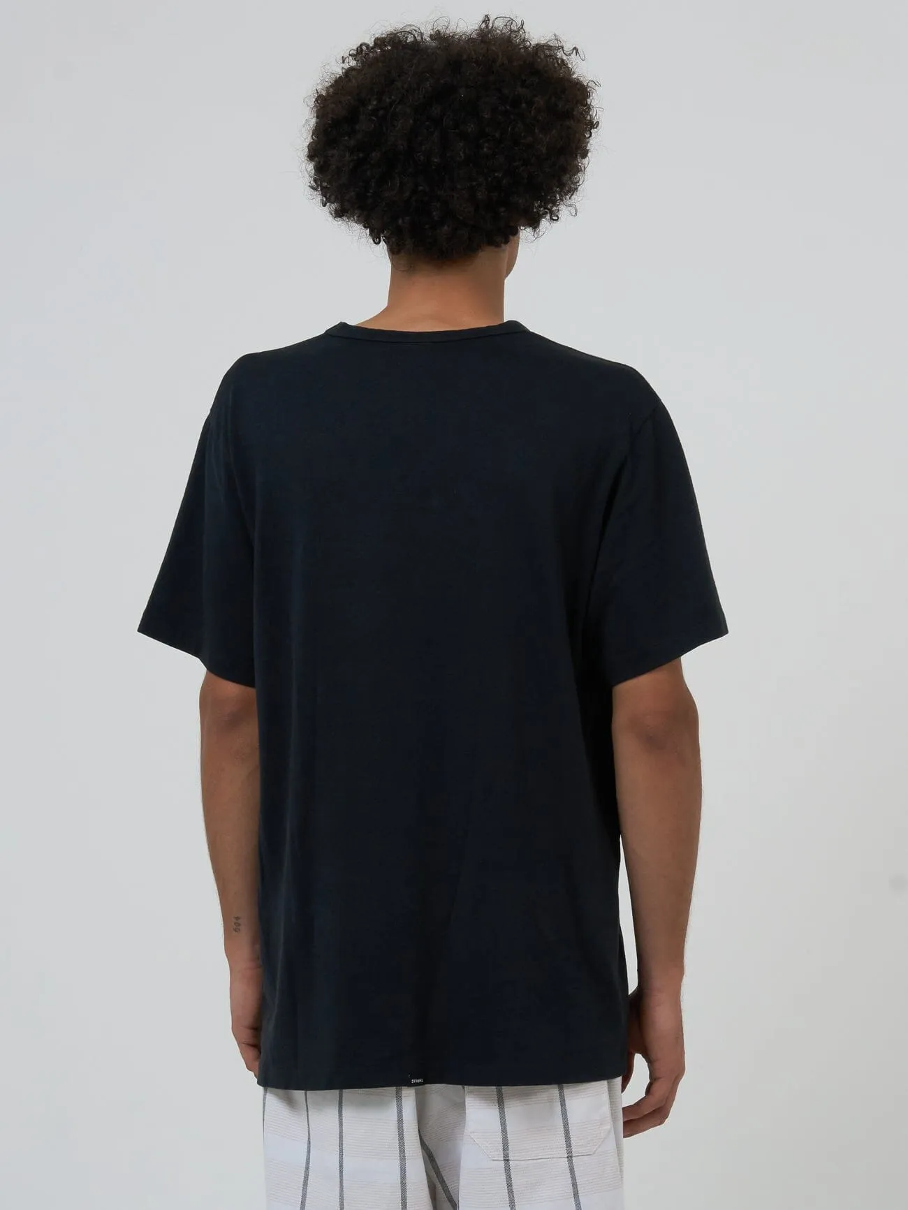 Hemp Thrills Embro Lightweight Merch Fit Tee - Black sold by Thrills product image thumbnail 2