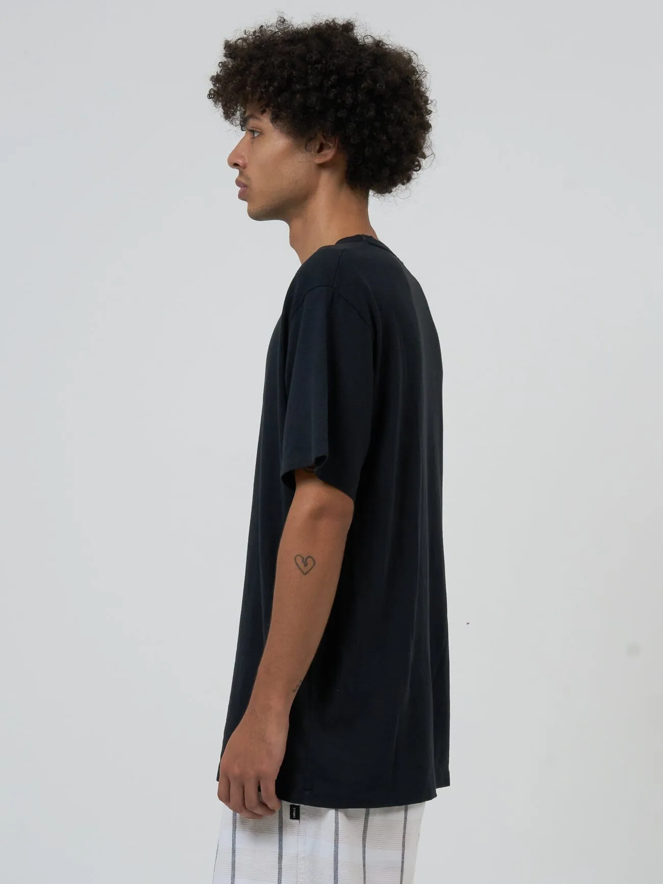 Hemp Thrills Embro Lightweight Merch Fit Tee - Black sold by Thrills product image thumbnail 4